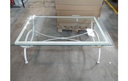 TABLE BASSE PLATEAU VERRE