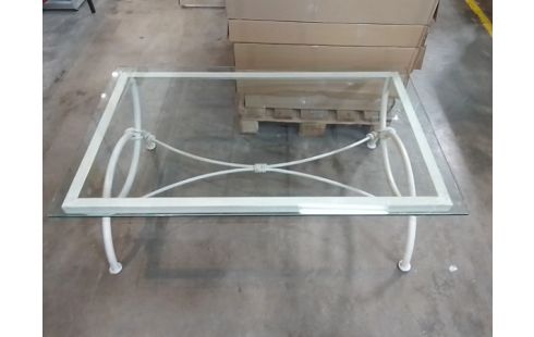 TABLE BASSE PLATEAU VERRE