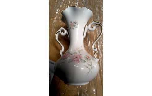 VASE LIMOGES BLANCHE PORCELAINE FLEUR