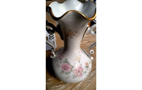 VASE LIMOGES BLANCHE PORCELAINE FLEUR