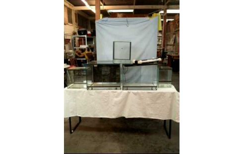 TERRARIUM GLAS 5-GEHEGE BELEUCHTET