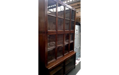 BOEKENKAST ANTIEK TEAK