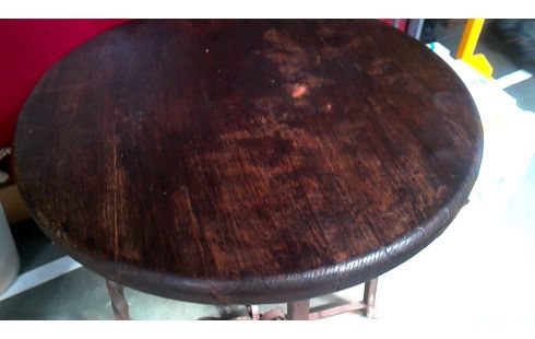 APARADOR REDONDO ROBLE HIERRO FORJA