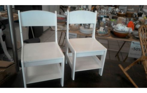 CHAISE ENFANT  LAQUEE BLANC L'UNE