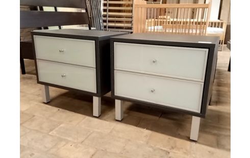 CHEVETS MODERNE 2 TIROIRS LA PAIRE