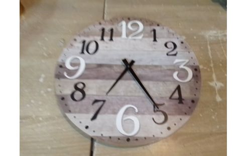 HORLOGE MURAL BOIS