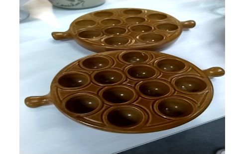 LOT DE 2 Coquelons escargots