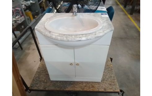 MEUBLE SALLE DE BAINS 2 PORTES