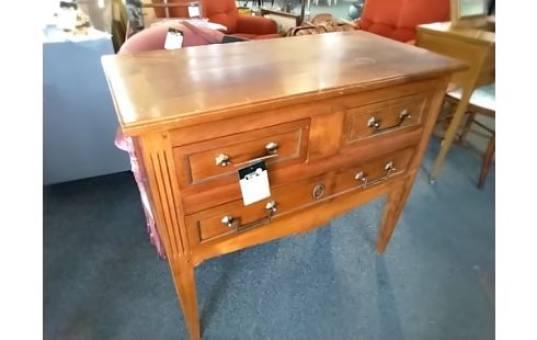COMMODE 3 tiroirs merisier