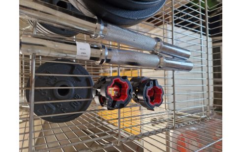 HALTERES GM + 2 PETITS + ATTACHES + 52 KGS DE POIDS