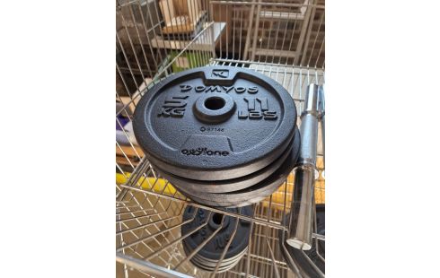 HALTERES GM + 2 PETITS + ATTACHES + 52 KGS DE POIDS