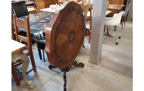 TABLE PLIANTE MARQUETEE 19E