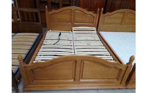 LIT 160X200 CHÊNE MASSIF + SOMMIER L'UNITE