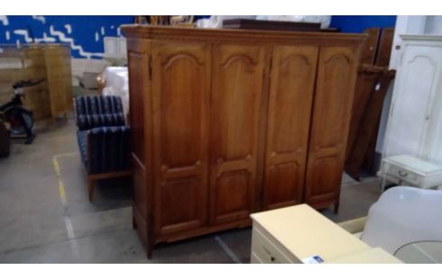 KLEIDERSCHRANK 1 EICHE 4 TÜREN