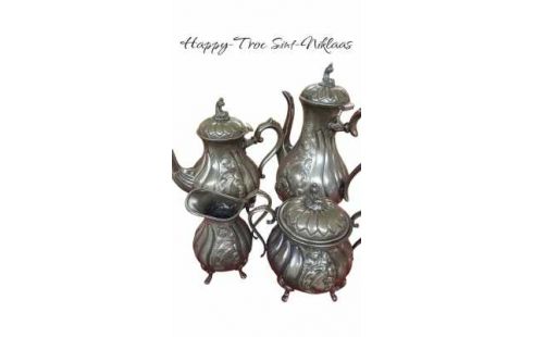 KAFFEESERVICE ALT SILBERN KÖRPER