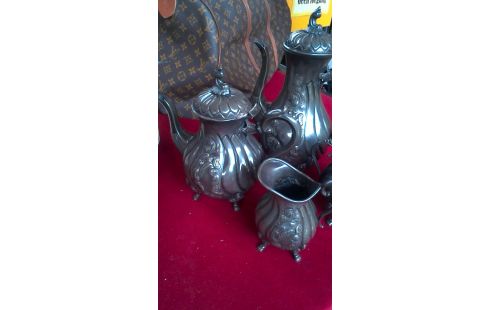 KAFFEESERVICE ALT SILBERN KÖRPER