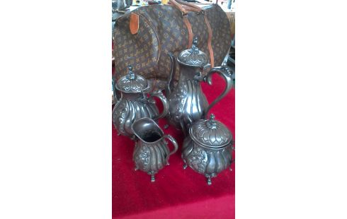 KAFFEESERVICE ALT SILBERN KÖRPER