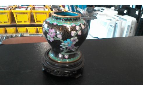CLOISONNE CHINOIS DECOR DE FLEURS
