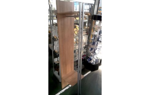 PORTE MANTEAU, , MEUBLE MURAL, , BOIS LOOK GRIS METAL