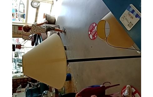 LAMPE DECO NOIRE APPLIQUE BLANCHE