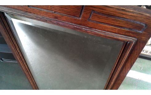 SPIEGEL GESLEPEN ART DECO EIK