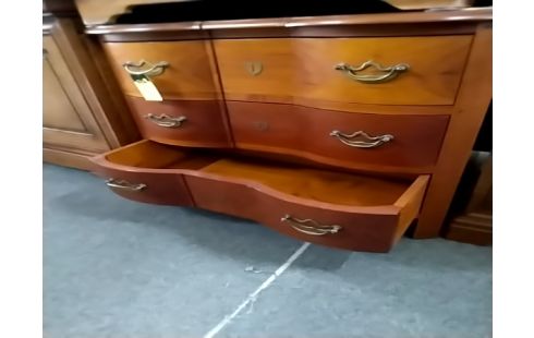 COMMODE 3 tiroirs galbés em merisier