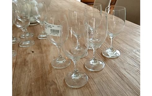 VERRES cristal lot de 6