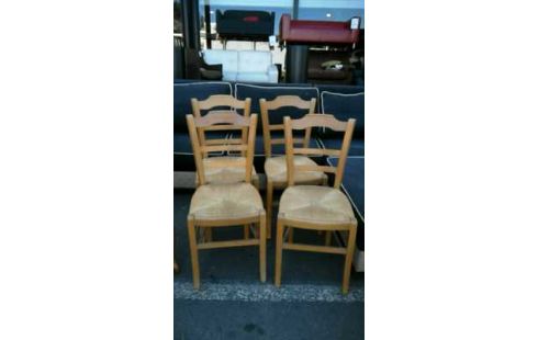 LOT DE 4 CHAISES 