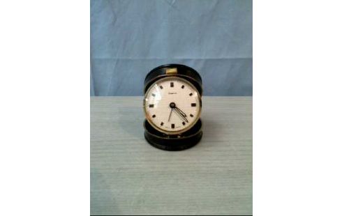 REISEWECKER LEDEROPTIK SCHW. <DUCENA> KLAPPB