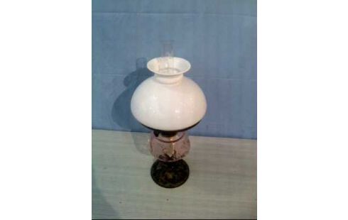 DEKO PETROLEUMLAMPE GLAS ROSA VINTAGE