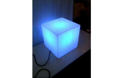 LAMPE OUTDOOR WÜRFEL LICHT BLAU