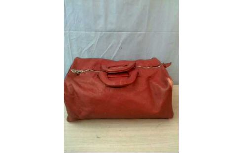 REISETASCHE KLEIN LEDER BRAUN <YIDI>