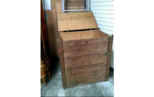 KISTE HOLZ HELL MIT TRANSPORTSEILEN