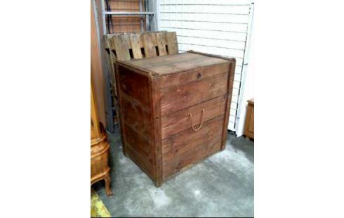 KISTE HOLZ HELL MIT TRANSPORTSEILEN