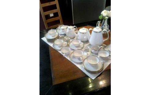 KAFFEESERV. 36-TLG. WEISS/TÜRKIS <ROSENTH.>