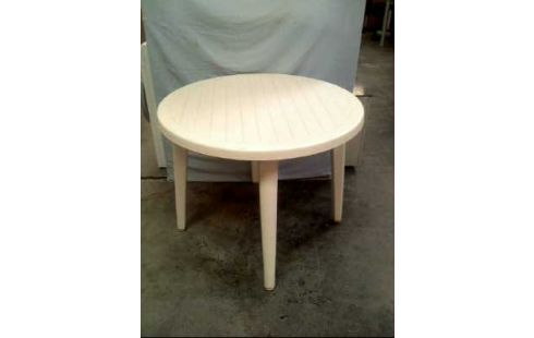 MESA DE JARDÍN PLÁSTICO REDONDO