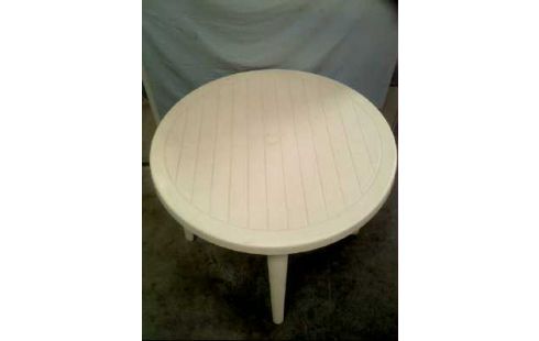 MESA DE JARDÍN PLÁSTICO REDONDO