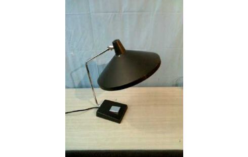 SCHREIBTISCHLAMPE DUNKELGRAU VINTAGE