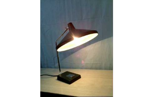 SCHREIBTISCHLAMPE DUNKELGRAU VINTAGE