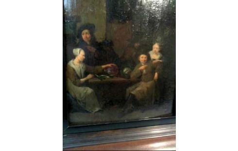 ÖLGEMÄLDE I.R. HOLLAND <BÄUERLICHE SZENE>