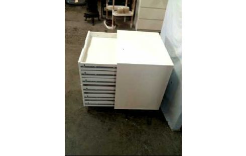 KOMMODE AUF ROLLEN 6-SCHUBL. HOLZ WEIß