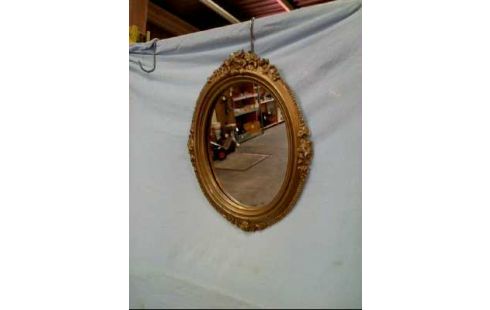 SPIEGEL HOLZRAHMEN VERZIERT GOLDFARBEN