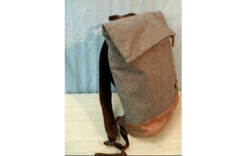 RUCKSACK STOFF GRAU/BRAUN <ZWEI>