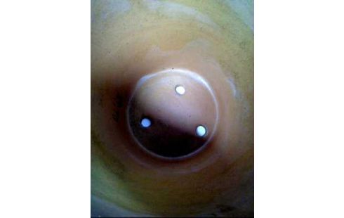 ÜBERTOPF TON ZIEGELROT MIT LÖCHERN