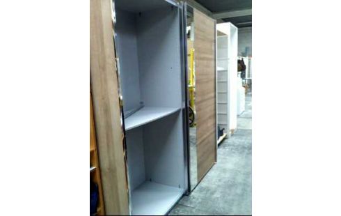 KLEIDERSCHRANK 2-TÜR. 4-EB. 2-STANGEN HOLZ