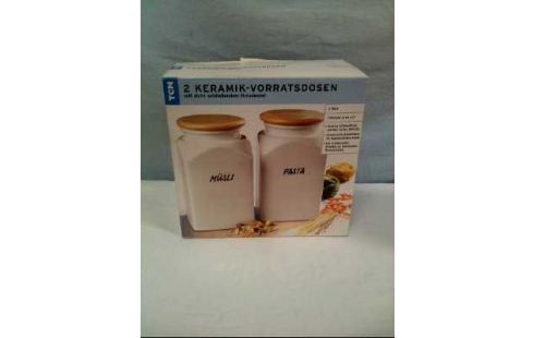 VORRATSDOSEN 2ER-SET KERAMIK 1,2L <TCM>