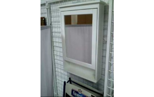 BADSCHRANK SPIEGEL HOLZ 1-TÜR 5-EBEN.