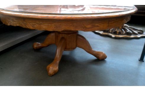 WOHNZIMMERTISCH 1 RUND EICHE EIS