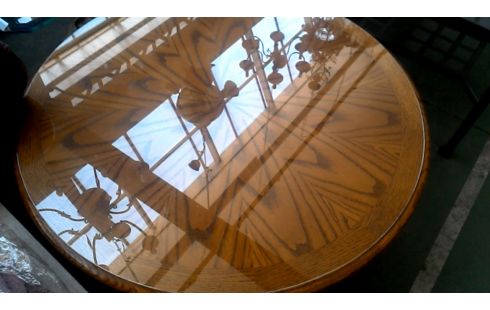 WOHNZIMMERTISCH 1 RUND EICHE EIS