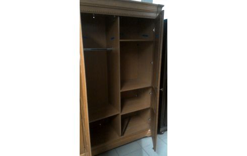 KLEIDERSCHRANK 1 2 TÜREN RUSTIKAL MASSIV EICHE